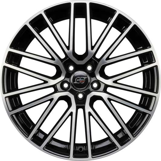 Infiny Zuffen Noir Brillant Face Polie - Bright Black Machined Alufelge 10x20 Zoll ET19 LK 5x112 ML66.6