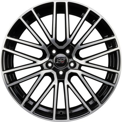 Infiny Zuffen Noir Brillant Face Polie - Bright Black Machined Alufelge 10x20 Zoll ET19 LK 5x112 ML66.6