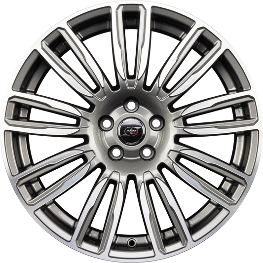 Infiny Coventry Gris Face Polie - Gun Metal Machined Face Alufelge 9x20 Zoll ET45 LK 5x108 ML67.1