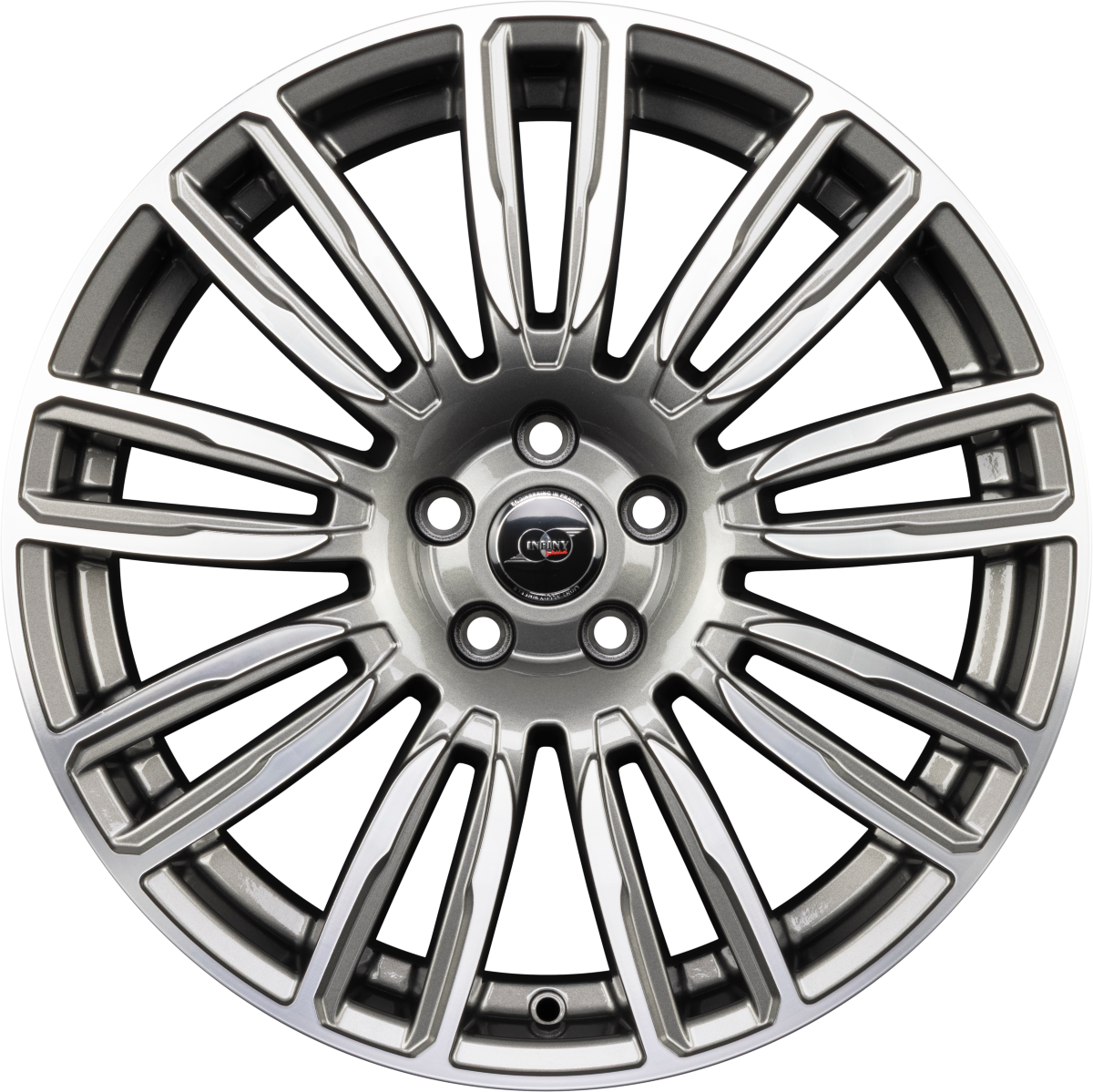 Infiny Coventry Gris Face Polie - Gun Metal Machined Face Alufelge 9x20 Zoll ET45 LK 5x120 ML72.6