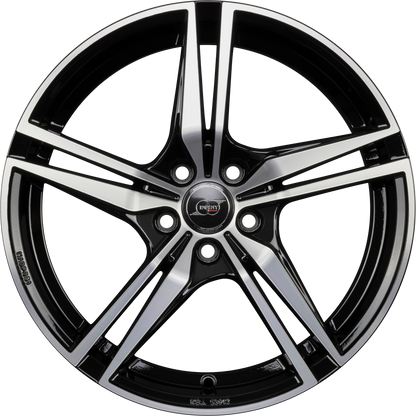 Infiny Goteborg Noir Brillant Face Polie - Bright Black Machined Alufelge 8x18 Zoll ET42 LK 5x108 ML63.4