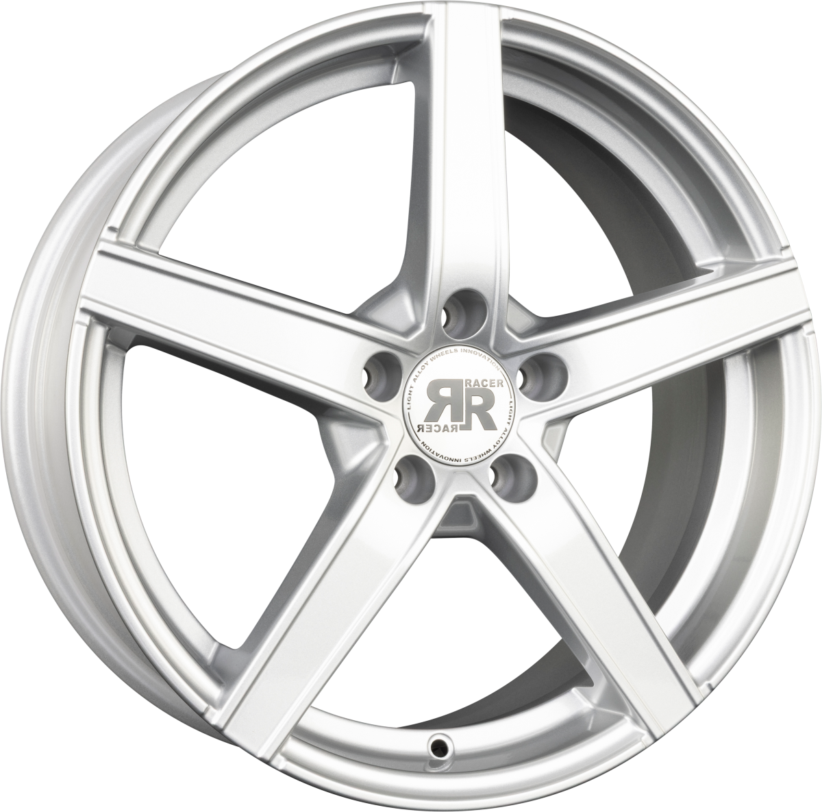 Racer Artic Evo Argent - Silver Alufelge 7x17 Zoll ET42 LK 5x108 ML67.1 – Bild 2