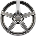 Racer Artic Evo Gris Face Polie - Gun Machined Face Alufelge 7x17 Zoll ET42 LK 5x108 ML67.1