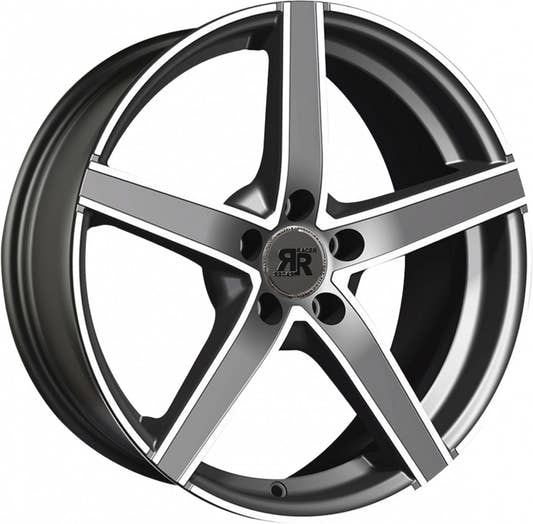 Racer Artic Evo Gris Face Polie - Gun Machined Face Alufelge 7x17 Zoll ET40 LK 5x112 ML66.6