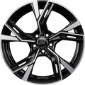 Infiny Stadt Individual Noir Brillant Face Polie - Bright Black Machined Alufelge 8.5x19 Zoll ET32 LK 5x112 ML66.6