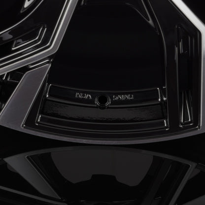 Infiny Stadt Individual Noir Brillant Face Polie - Bright Black Machined Alufelge 8.5x19 Zoll ET32 LK 5x112 ML66.6 – Bild 5