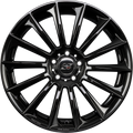 Infiny Stuttgart Noir Brillant - Bright Black Alufelge 7.5x17 Zoll ET35 LK 5x112 ML66.6