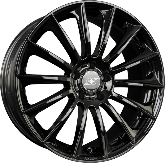 Infiny Stuttgart Noir Brillant - Bright Black Alufelge 7.5x17 Zoll ET35 LK 5x112 ML66.6 – Bild 2