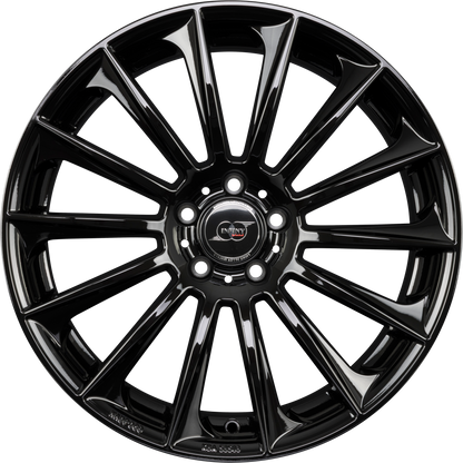 Infiny Stuttgart Noir Brillant - Bright Black Alufelge 7.5x17 Zoll ET45 LK 5x112 ML66.6