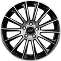 Infiny Stuttgart Noir Brillant Face Polie - Bright Black Machined Alufelge 8x19 Zoll ET35 LK 5x112 ML66.6