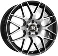 Racer Drifter noir brillant face polished Alufelge 7.5x17 Zoll ET35 LK 5x112 ML66.5