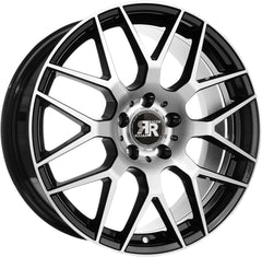 Racer Drifter noir brillant face polished Alufelge 7.5x17 Zoll ET35 LK 5x112 ML66.5