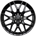Racer Drifter Noir Brillant Bord Polie-Bright Black Lip Machined Alufelge 8x18 Zoll ET35 LK 5x112 ML66.6