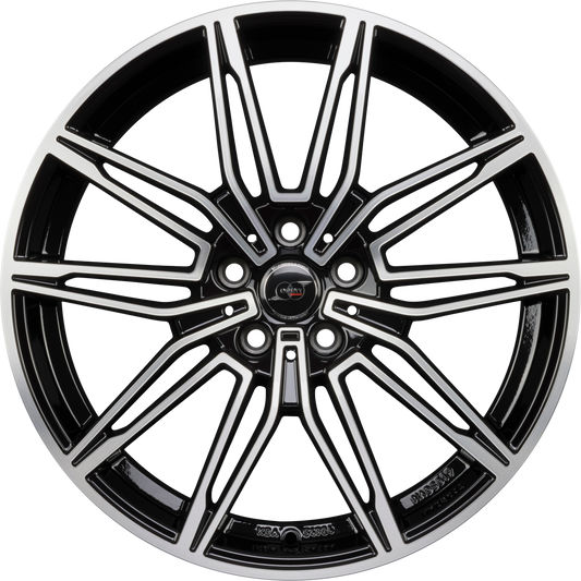 Infiny Welt Light Noir Brillant Face Polie - Bright Black Machined Alufelge 8x19 Zoll ET30 LK 5x112 ML66.6