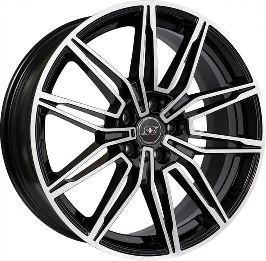 Infiny Welt Light Noir Brillant Face Polie - Bright Black Machined Alufelge 9x19 Zoll ET40 LK 5x112 ML66.6