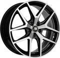 Racer Element noir brillant face polished Alufelge 9x19 Zoll ET35 LK 5x112 ML66.6