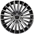 Infiny Vector Noir Brillant Face Polie - Bright Black Machined Alufelge 8x19 Zoll ET38 LK 5x112 ML66.6