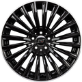 Infiny Vector Noir Brillant Bord Polie-Bright Black Lip Machined Alufelge 8x19 Zoll ET38 LK 5x112 ML66.6