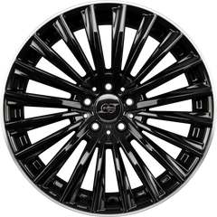 Infiny Vector Noir Brillant Bord Polie-Bright Black Lip Machined Alufelge 8x19 Zoll ET38 LK 5x112 ML66.6