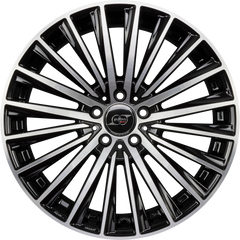 Infiny Vector Noir Brillant Face Polie - Bright Black Machined Alufelge 9x19 Zoll ET42 LK 5x112 ML66.6