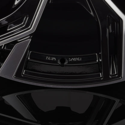 Infiny Stadt Individual Noir Brillant Face Polie - Bright Black Machined Alufelge 8.5x20 Zoll ET42 LK 5x112 ML66.6 – Bild 5