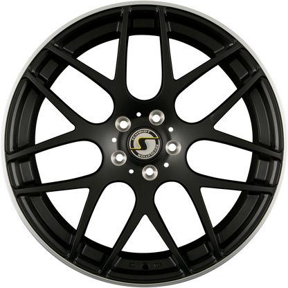 Schmidt REVOLUTION Gambit Satin Black Hornpoliert mit Softhorn Alufelge 8.5x20 Zoll ET36 LK 5x110 ML65.1
