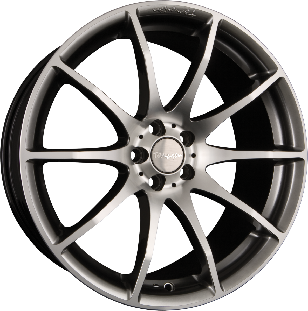 Tomason TN1 Hyperblack Polished Alufelge 8.5x18 Zoll ET45 LK 5x114.3 ML72.6 – Bild 2