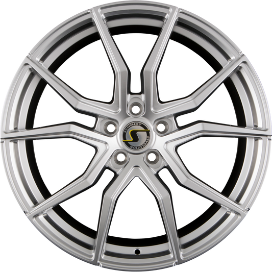 Schmidt REVOLUTION Drago Highgloss Silber mit Softhorn Alufelge 8.5x19 Zoll ET38 LK 5x120 ML72.5