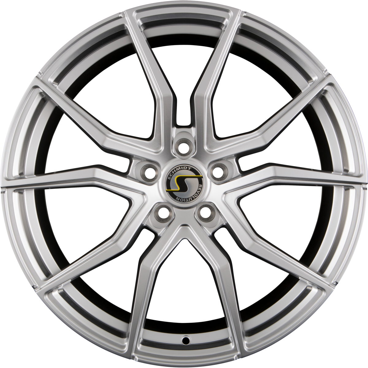 Schmidt REVOLUTION Drago Highgloss Silber mit Softhorn Alufelge 8.5x19 Zoll ET38 LK 5x120 ML72.5