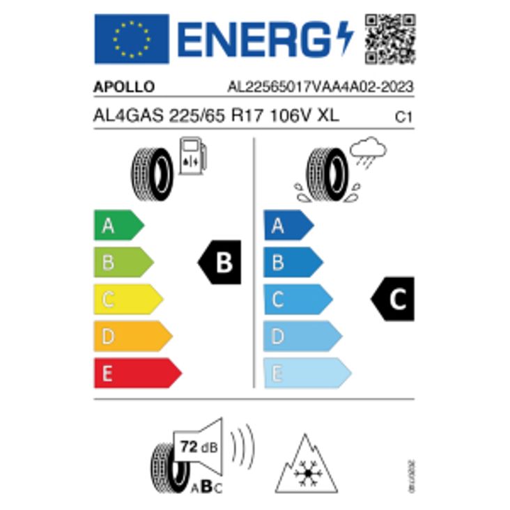 Apollo Alnac 4G All Season 225/65 R17 106V Ganzjahr DOT 2023 – Bild 2
