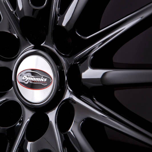 Team Dynamics Jet RS Gloss Black Red Lip Alufelge 6.5x15 Zoll ET38 LK 4x98 ML73.1