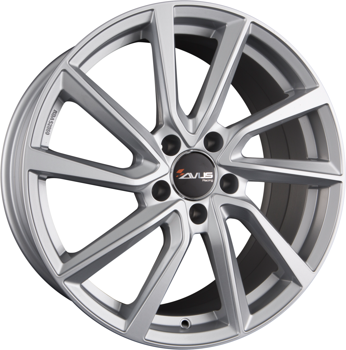Avus Racing AC-518 Hyper Silver Alufelge 6.5x16 Zoll ET39 LK 5x105 ML56.6 – Bild 2