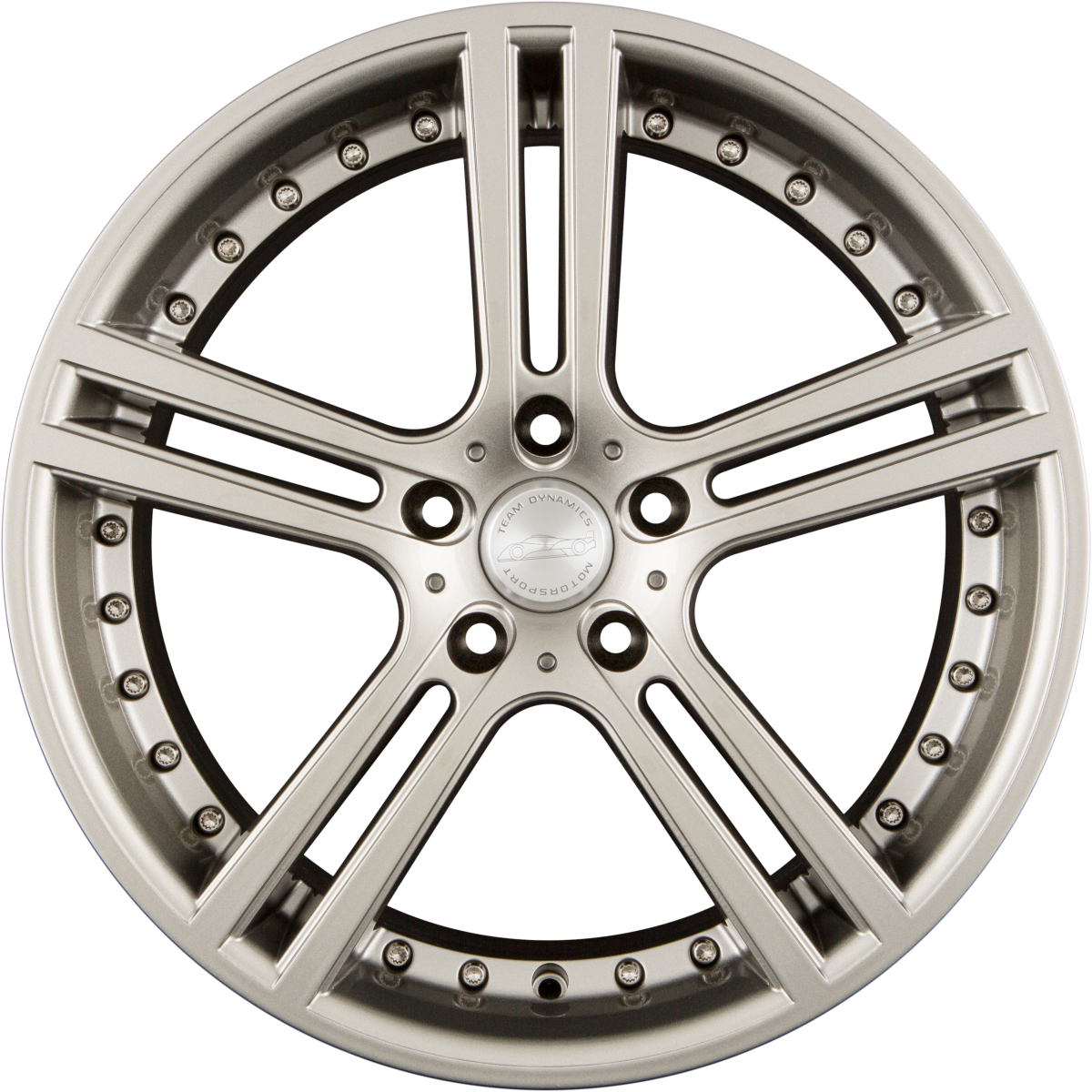 Team Dynamics LE Mans Dusk Silver Alufelge 8.5x18 Zoll ET35 LK 5x112 ML73.1