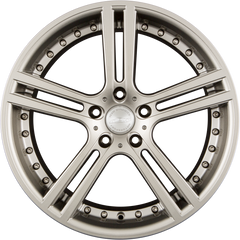 Team Dynamics LE Mans Dusk Silver Alufelge 8.5x18 Zoll ET35 LK 5x112 ML73.1