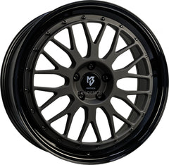 Mbdesign LV1 schwarz stumpfmatt/schwarz glänzend Alufelge 7x17 Zoll ET35 LK 4x100 ML67.1