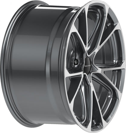 Proline Techart Formula VI grey polished Alufelge 10x22 Zoll ET56 LK 5x130 ML71.5 – Bild 5