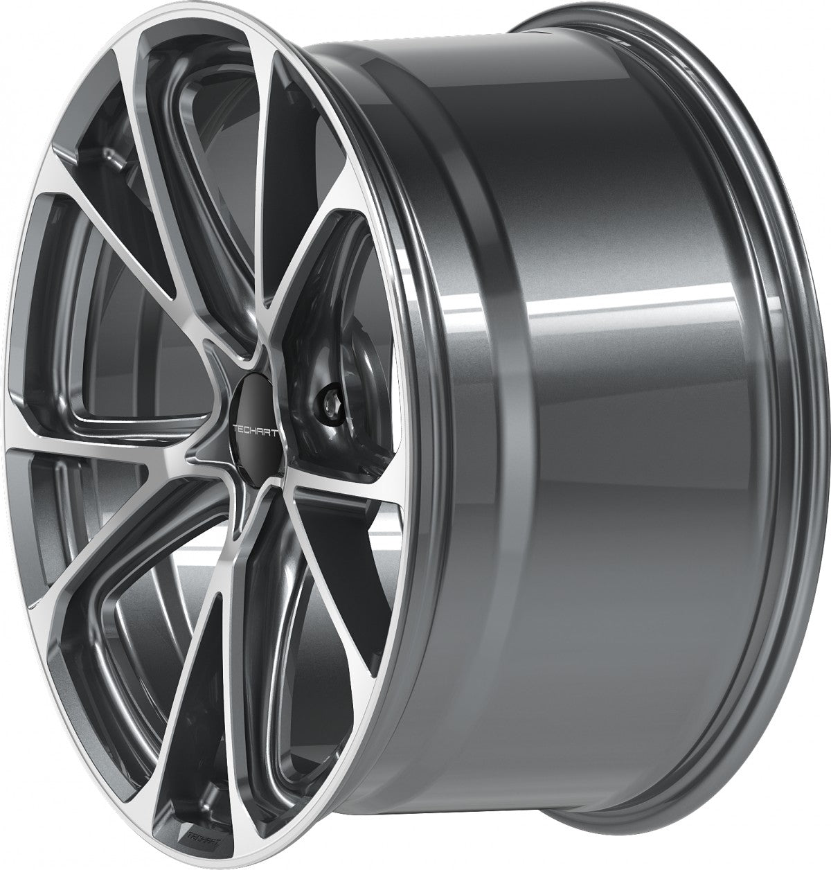 Proline Techart Formula VI grey polished Alufelge 10x22 Zoll ET56 LK 5x130 ML71.5 – Bild 10