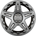 Dirt A.T. D66 Matte Gunmetal Alufelge 9x20 Zoll ET25 LK 6x139.7 ML106.1