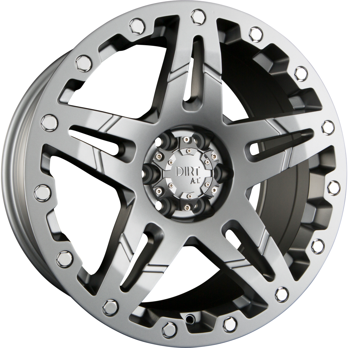 Dirt A.T. D66 Matte Gunmetal Alufelge 9x20 Zoll ET25 LK 6x139.7 ML106.1 – Bild 2