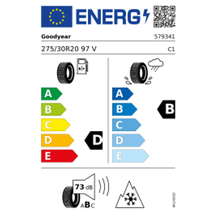Goodyear Ultragrip Performance + FP EVR XL 3PMSF DOT23 275/30 R20 97V Winter DOT 23 – Bild 3