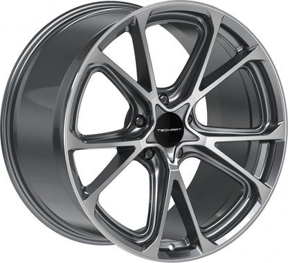 Proline Techart Formula VI grey polished Alufelge 9.5x21 Zoll ET60 LK 5x130 ML71.5 – Bild 3