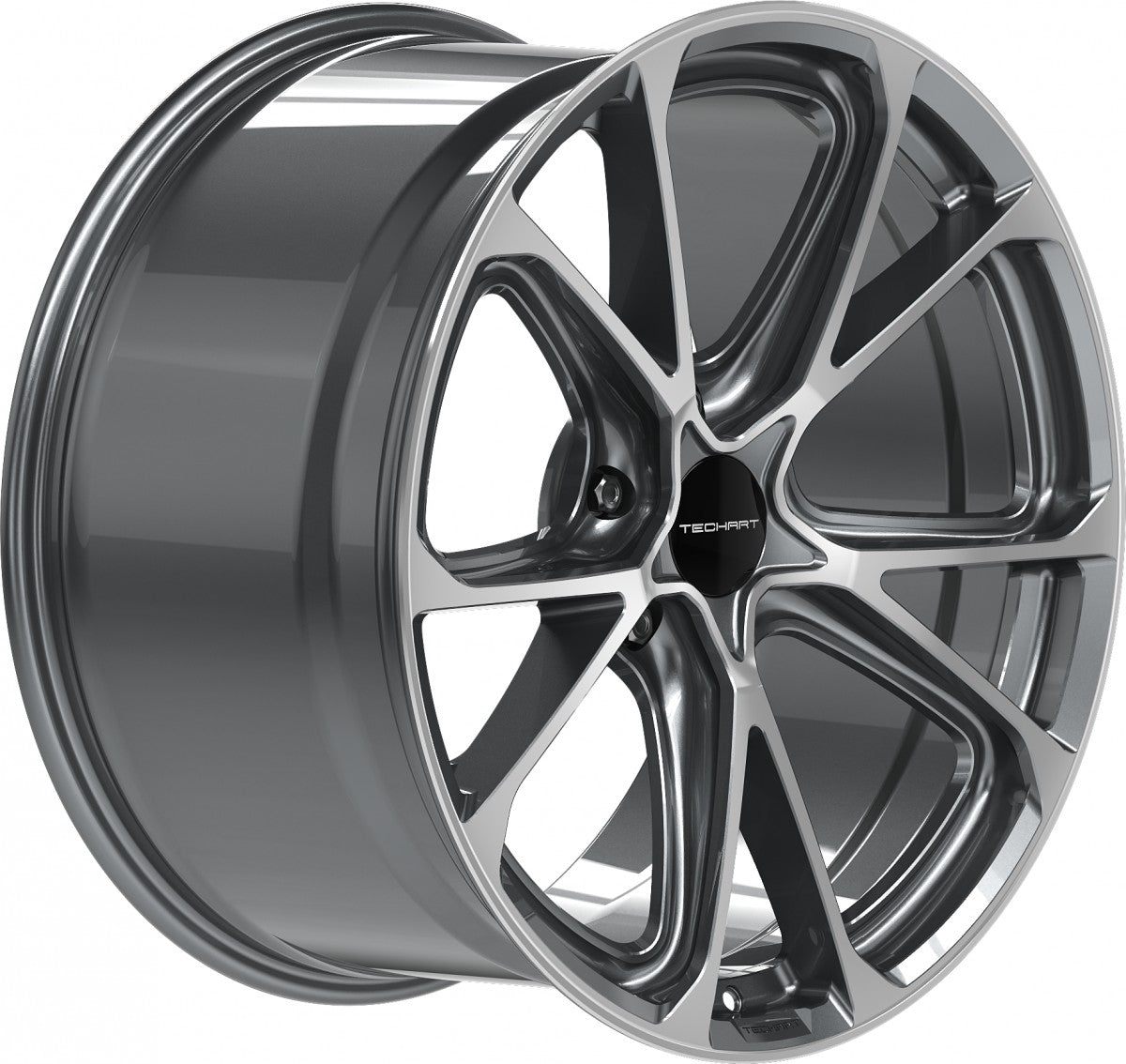 Proline Techart Formula VI grey polished Alufelge 9.5x21 Zoll ET60 LK 5x130 ML71.5 – Bild 4