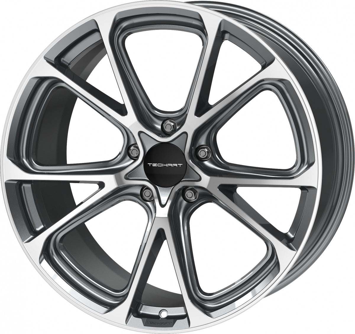 Proline Techart Formula VI grey polished Alufelge 9.5x21 Zoll ET60 LK 5x130 ML71.5 – Bild 7