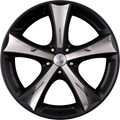 Etabeta Tettsut X Black Matt Inox-Inlays Alufelge 9x20 Zoll ET45 LK 5x120 ML72.6