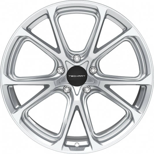 Proline Techart Formula VI arctic silver Alufelge 9.5x21 Zoll ET60 LK 5x130 ML71.5 – Bild 2