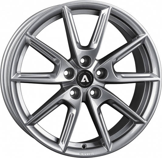 Akoni AK09 grey glossy Alufelge 8x18 Zoll ET48 LK 5x114.3 ML72.5
