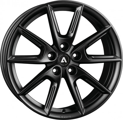 Akoni AK09 black matt Alufelge 8x19 Zoll ET50 LK 5x112 ML66.5