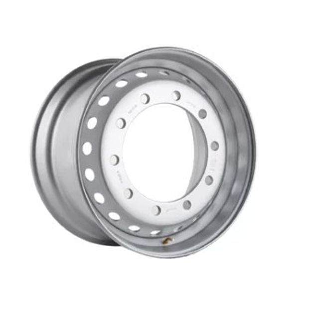 SRW Stahlfelge 11.75x22.5 Zoll 10/335/281 ET120 7221102 M22 26 MZ ALV Silber RAL9006 (per 1 Stück)