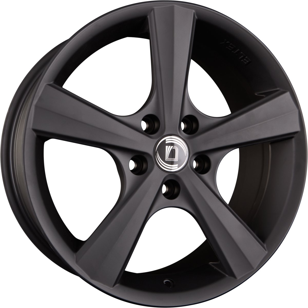 Diewe Bellina NERO - Schwarz Matt Alufelge 7x17 Zoll ET44 LK 5x114.3 ML67.1 – Bild 2