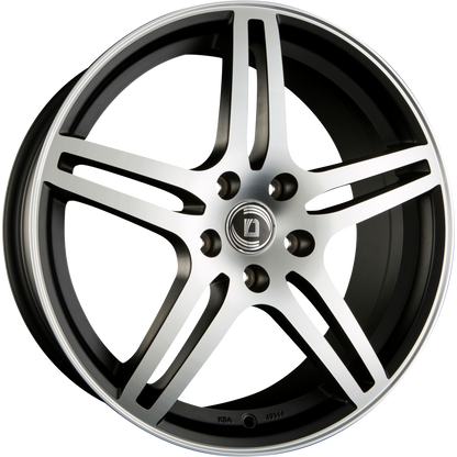 Diewe Chinque NERO MACHINED - Schwarz Matt Frontpoliert Alufelge 6.5x16 Zoll ET42 LK 5x114.3 ML67.1 – Bild 2